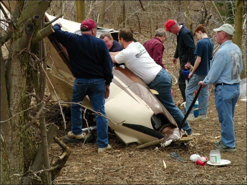 My friends are doing a great job at cleaning up my mess.