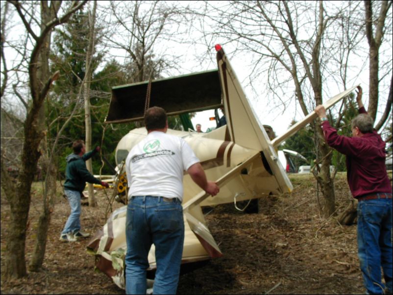 OK, trees are clear and they are almost out of the woods.