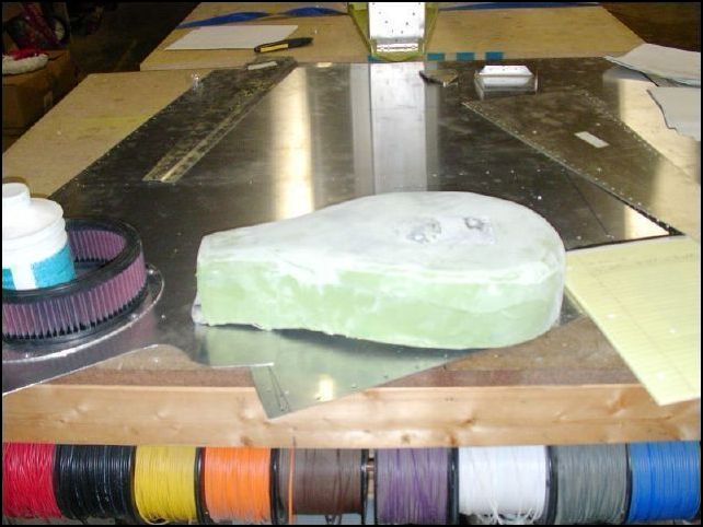 sand first layer of fill on airbox