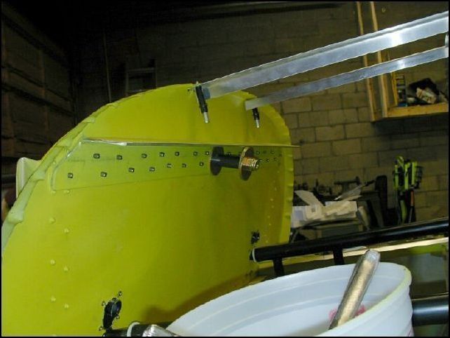 Installed an angle behind the firewall to support the top middle engine mount.