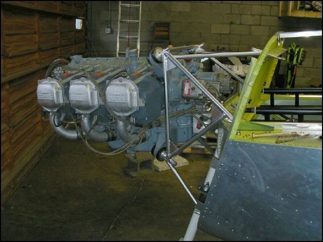 Bolted engine to engine mount.