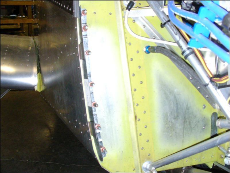 Drill and cleco the bottom cowling attachment L to the firewall.  I didn't take an image of this part after it was riveted, but it is now rivited in place.