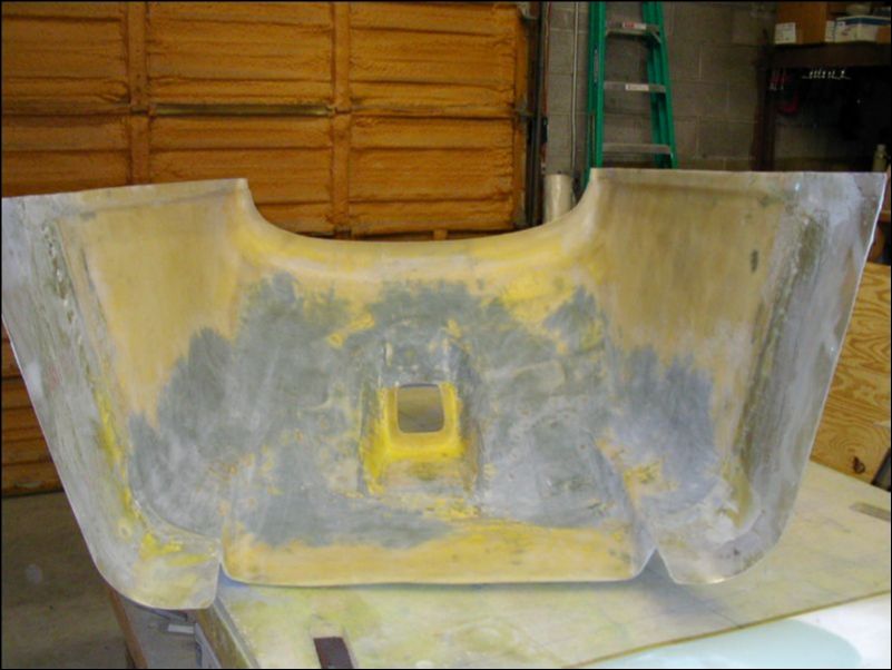Sand the inside of the lower cowling just to make it lighter and a bit smoother.