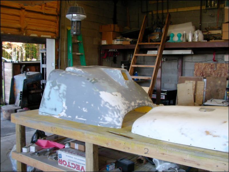 Sand entire cowling with 220 sand paper.