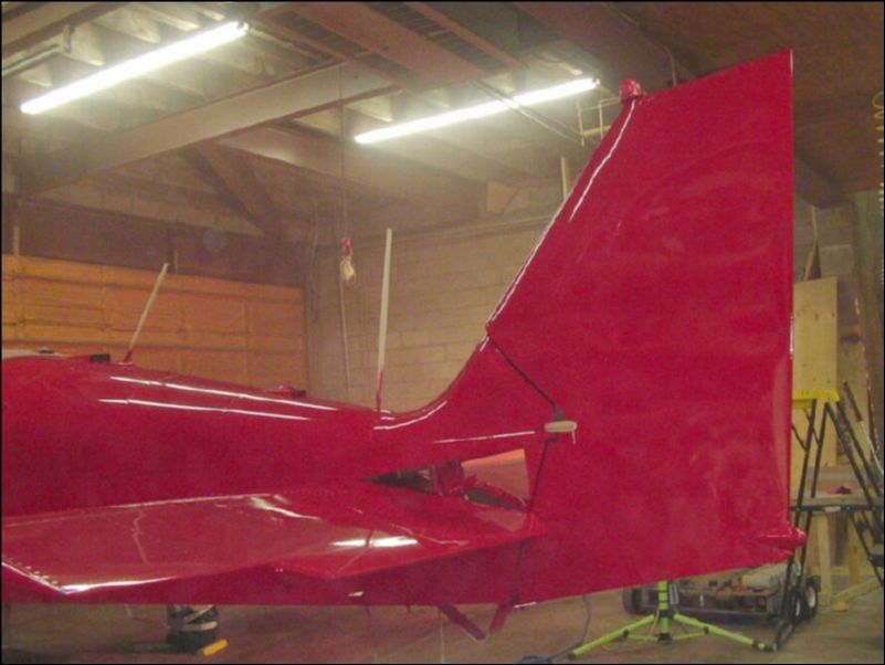 Tail section looks pretty good so far.