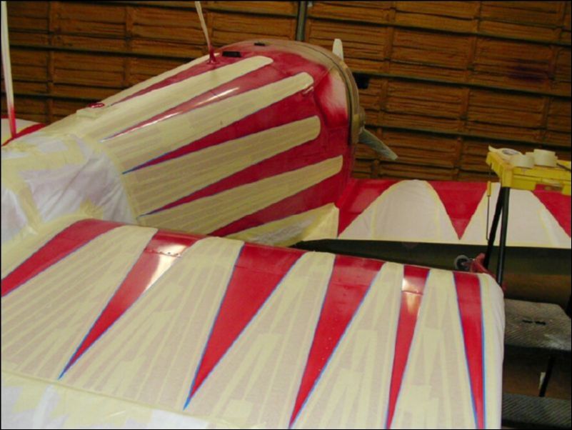 We are finally finished masking off the aircraft.