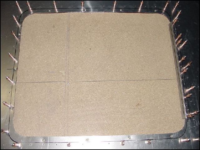 This is an image of all the skin with all access door rivnuts installed