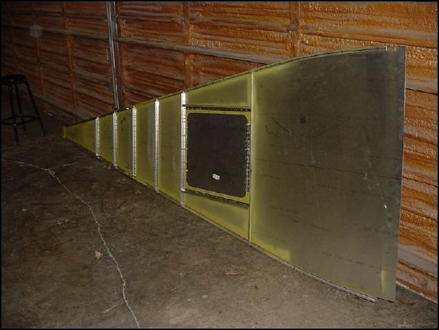 completed rear fuselage floor sub-assembly