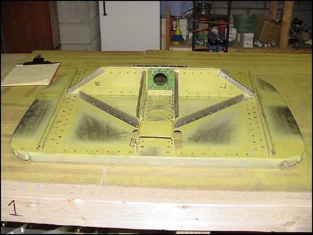 This is the front of the completed firewall.