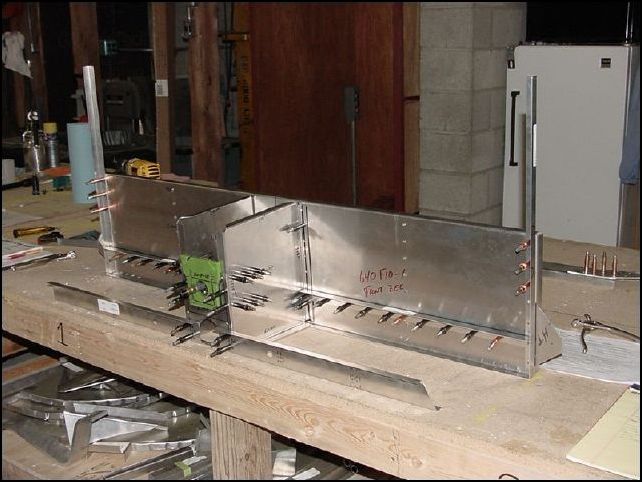Front of assembly, ready to be deburred and primed.