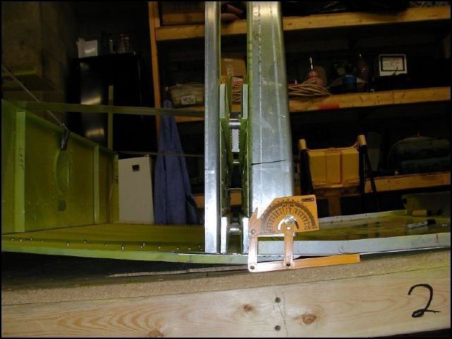 Make sure that the center spar is 5.5 degrees.