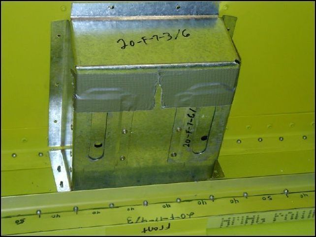 Another image of the steering box ready to be riveted.