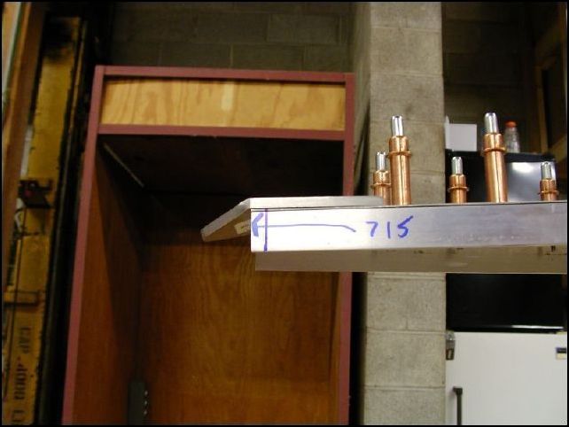 Make sure the the upper rudder hinge is 715 mm from the rear of the HT panel to the bend in the hinge. 