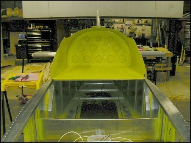 Another image of the baggage floor and top longeron doublers riveted