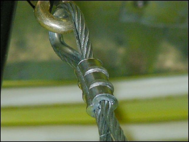 An nice close up of my first cable end.