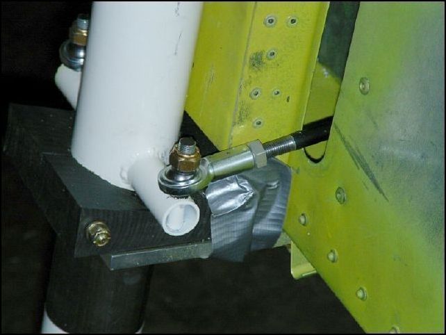 Connected steering rods to the nose strut.