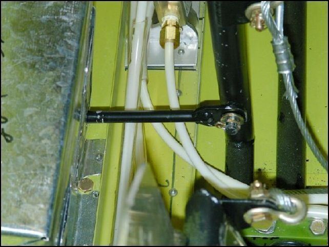 connected steering rod to the rudder pedals.  After connecting the rods I have found that they are too short.  The drawings show 170 mm +/- 5 mm from the top of the rudder pedals to the firewall.  To set the pedals to this distance the connector at the front of the rod would only be held on by about 4 turns.  This is FAR from being acceptable.  We are going to either build longer rods or cut these rods and slide a steel tube over them and weld them to the length needed.  They need to be about 10 mm longer.