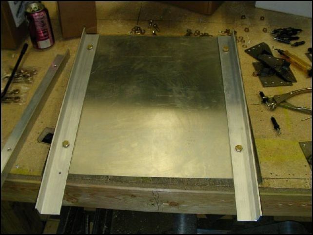 Since I have to wait for parts to fix the steering rods and control cables I have moved on to the front seats.  I mounted the seat rails to the bottom of the front seats with two AN5 bolts which will allso hold the adjustable slides which are not part of the original plans.