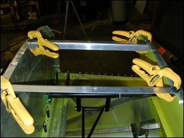 Cut two standard Ls and attach to top of firewall and instrument panel as per drawings.