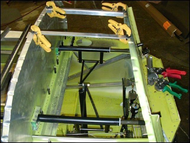 Another image of the standard L instrument panel stiffeners.