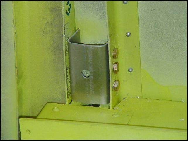 Just another image of the seat belt attachment bracket installed.