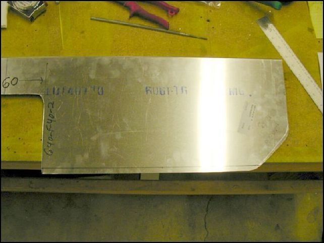 Trim the left and right bottom corners to clear the rear wing pickups.