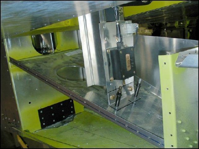 Drill and cleco the bottom angle of the electric trim.