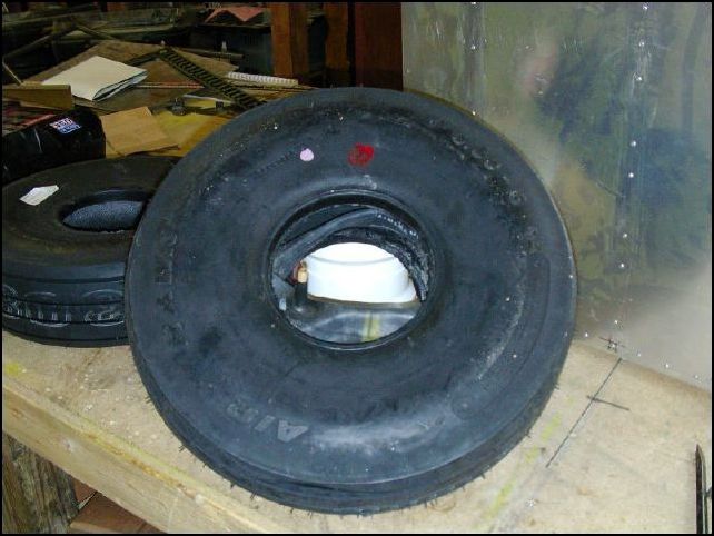 Install the tube in the tire.