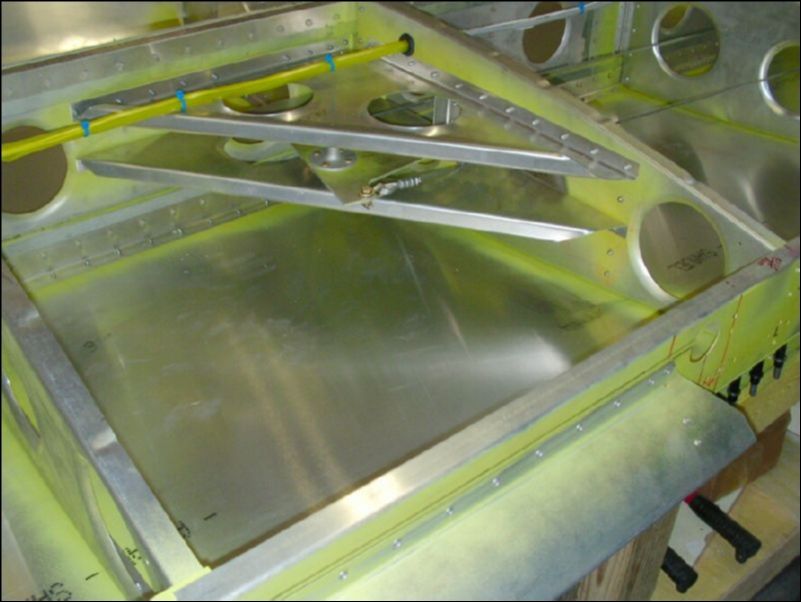 Install aileron control cables