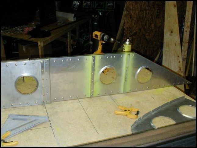 another image of the wing tip extension bolted to the wing spar