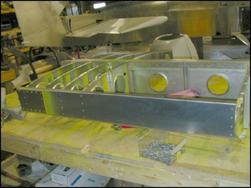 Rivet the front channel to the nose ribs.