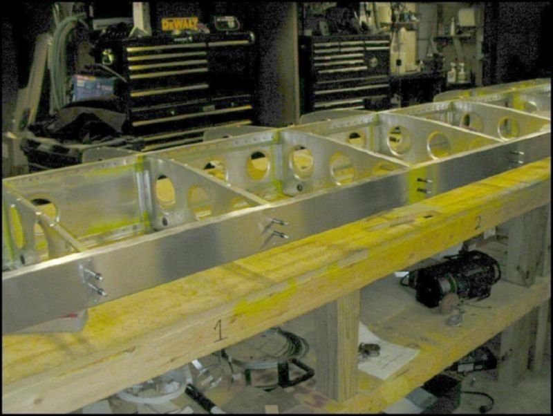 Repeat the front channel steps for the inboard rear channel.  Pay CLOSE attention to the rivet locations.  The drawings show EXACTLY where the rivets need to be in the rear channel.