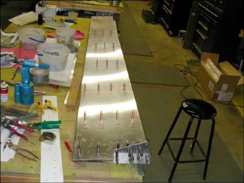 Build left wing flap the same way as the right wing flap.