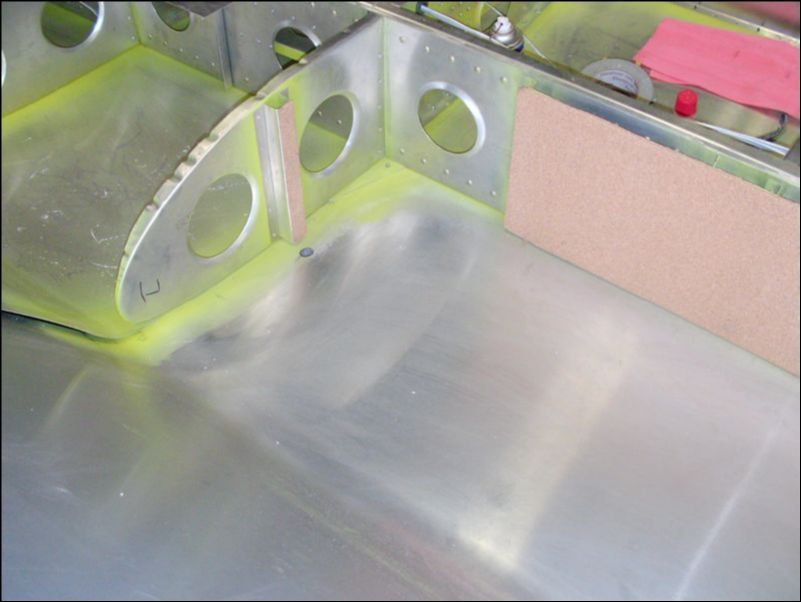 drill hole in bottom skin for fuel tank vent