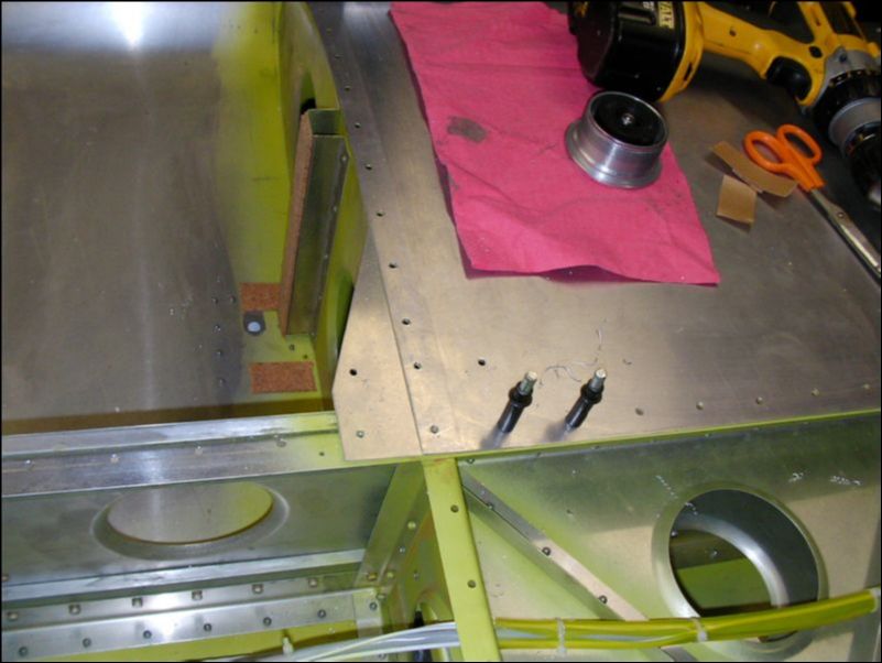 Drill and cleco top wing gussets